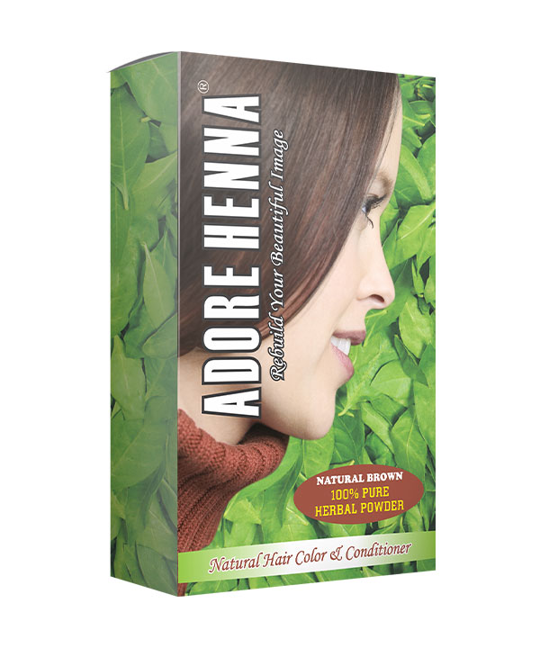 Adore Henna Natural Brown Hair Colour (100g) | Adore Henna