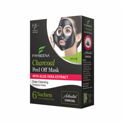 Fayseena Charcoal Peel Off Mask with Aloe Vera (120ml) - 120 ml.