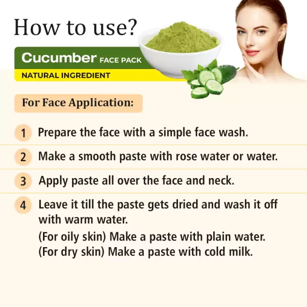 Cucumber Face Pack - Image 2