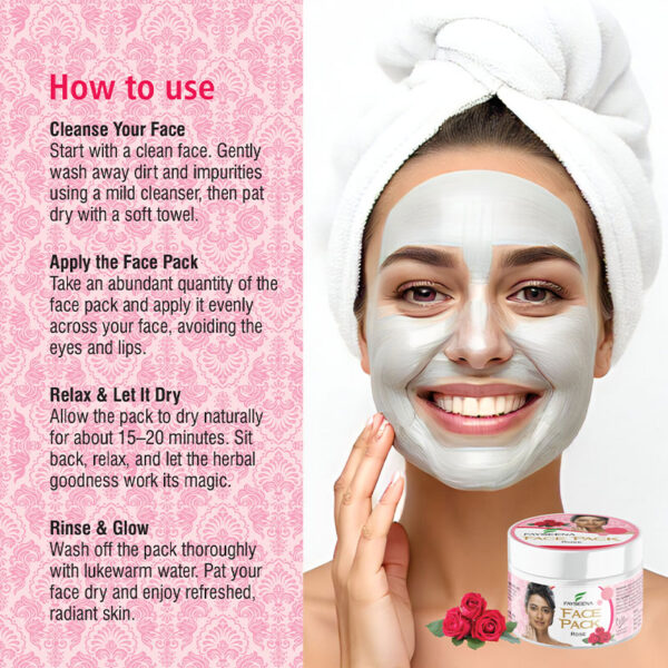 Rose Face Pack Cream - Image 4