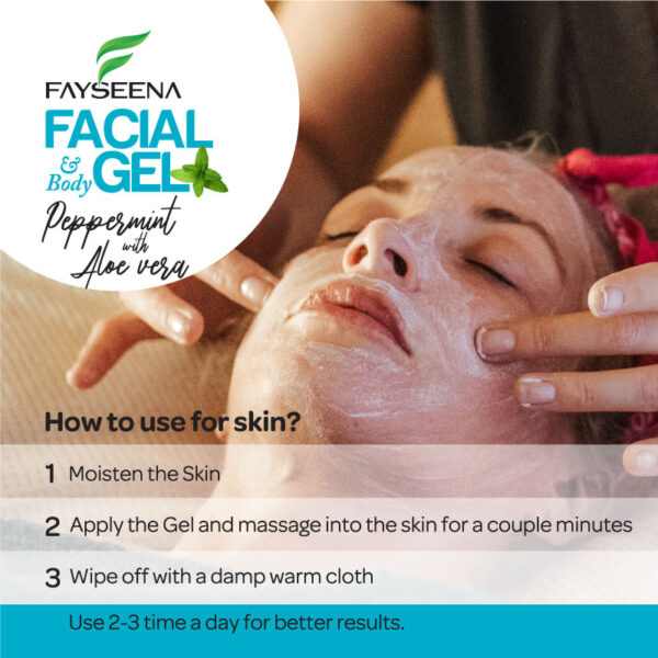 Fayseena Peppermint & Aloe Vera Body Gel - Image 3