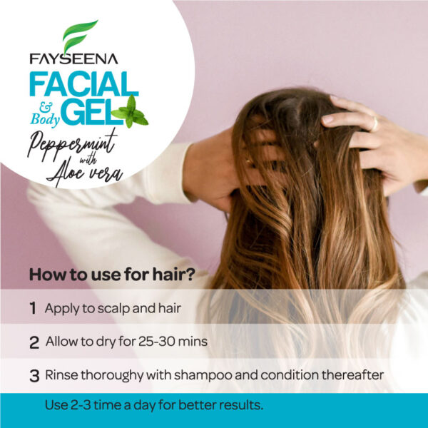 Fayseena Peppermint & Aloe Vera Body Gel - Image 4