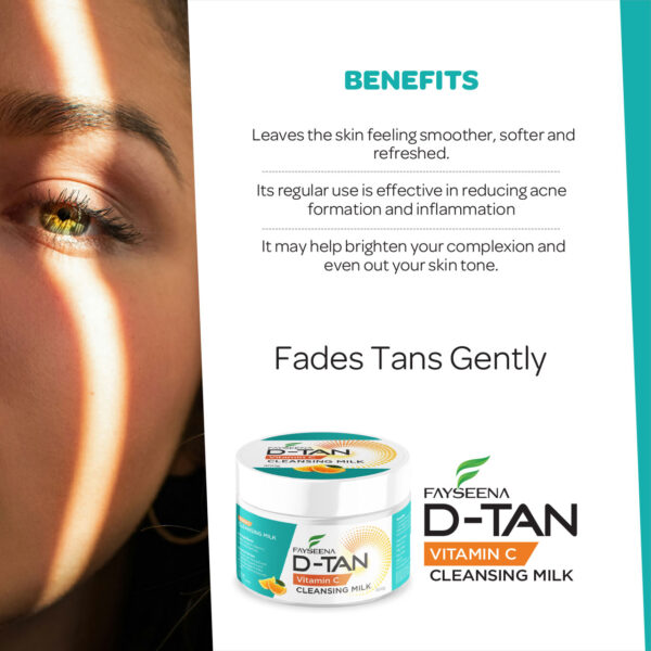 Fayseena D-Tan Cleansing Milk with Vitamin C - Image 4