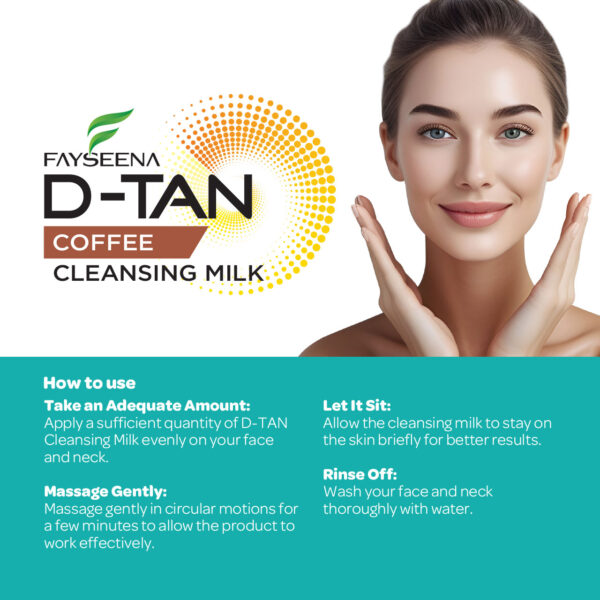 Fayseena D-Tan Cleansing Milk with Coffee - Image 3