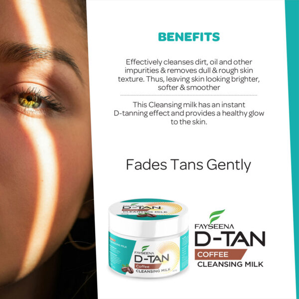 Fayseena D-Tan Cleansing Milk with Coffee - Image 4