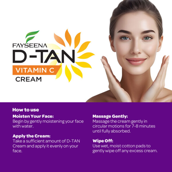 Fayseena D-Tan Cream with Vitamin C - Image 3