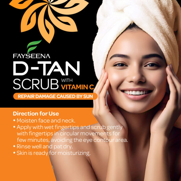 Fayseena D-Tan Scrub with Vitamin C - Image 3